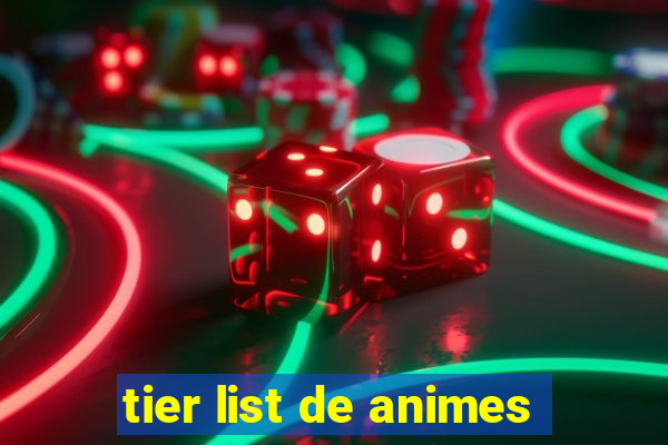 tier list de animes